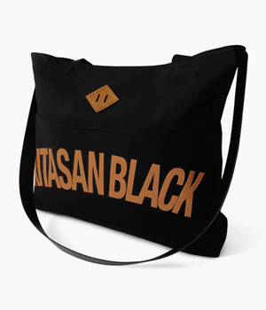 KITASAN BLACK REINS TOTE BAG