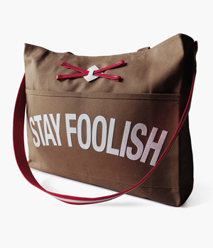 STAY FOOLISH REINS TOTE BAG